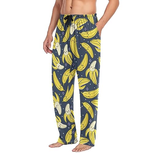 Mens Pajama Pants Cowboy Wild Mustang Horses Men's Pajama Bottoms Sleep Lounge Pj Pants for Men With Drawstring Pockets S3