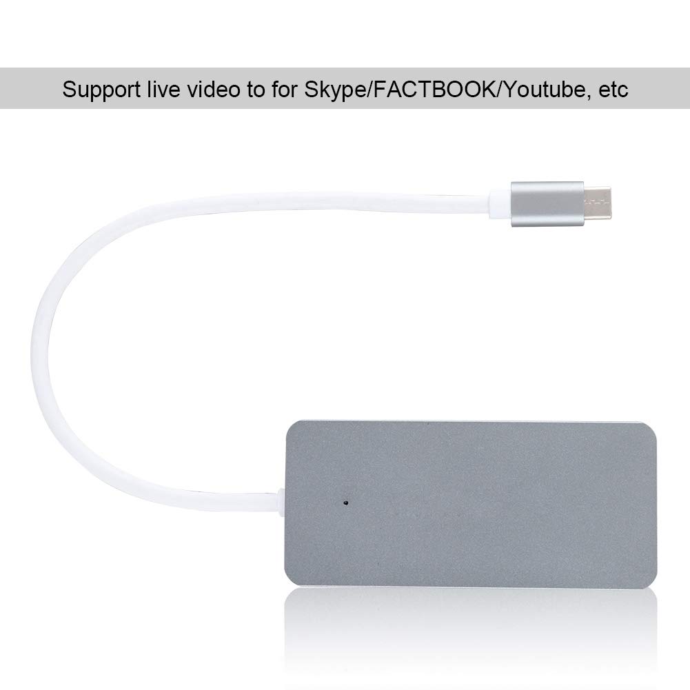 Scheda di Acquisizione EZCAP265C in Lega di Alluminio con Design UVC di Tipo C per Streaming e Registrazione Video in Diretta Compatibile con e Mac 47g