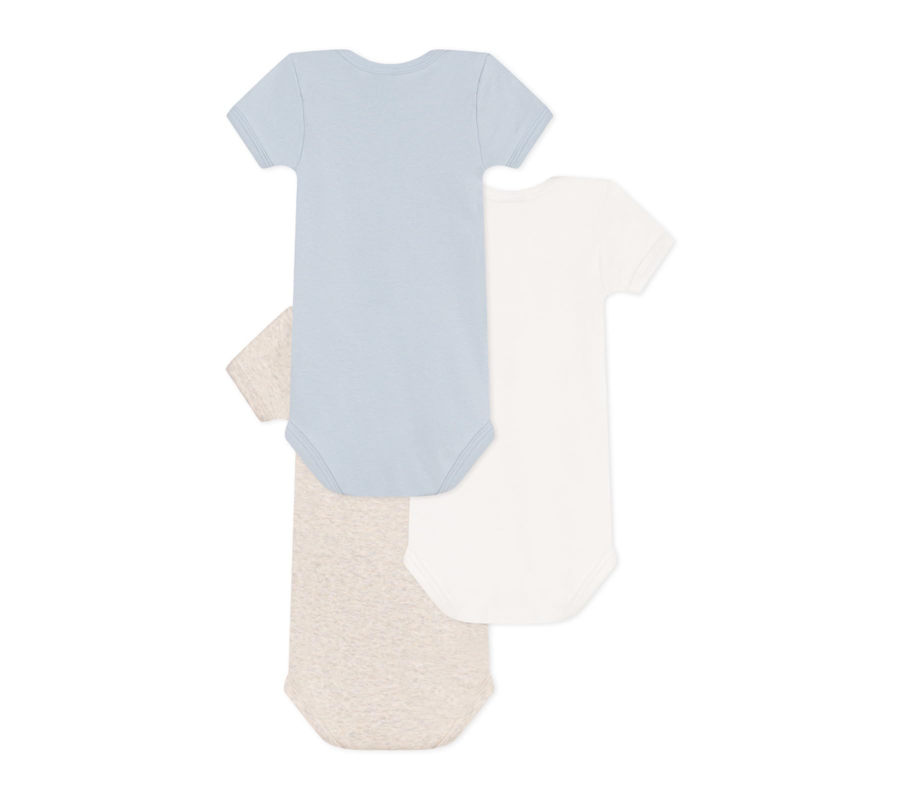 Petit Bateau A0cwy Bodies Us Manches Courtes Mixte bébé (lot de 3)