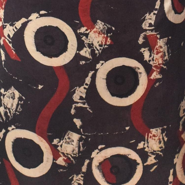 Image of Ethnics of Kutch Womens's Ajrakh Modal Silk Natural Dye Hand Block Print Unstitched Kurta Fabric