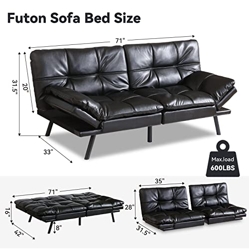 La Mejor Selección de Sofa convertible de cuero que puedes comprar esta semana. 15 Imagen adicional
