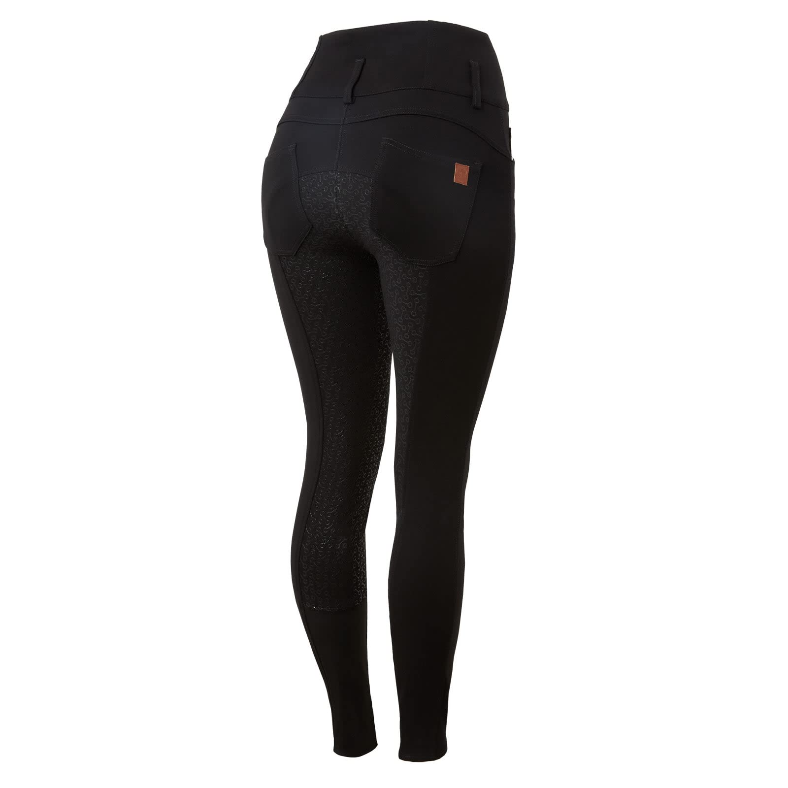 HORZE Tara Womens Full Seat Thermo Breeches - Black - 22