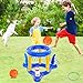 H-Style Pool Toys Pool Floats Pool Games for Kids Adult, Inflatable Pool Basketball Hoop & Ring Toss Game, 2-in-1 Pool Floating Outdoor Party Water Toy for Adults Family Kids Ages 4-8-12 (Blue-1)