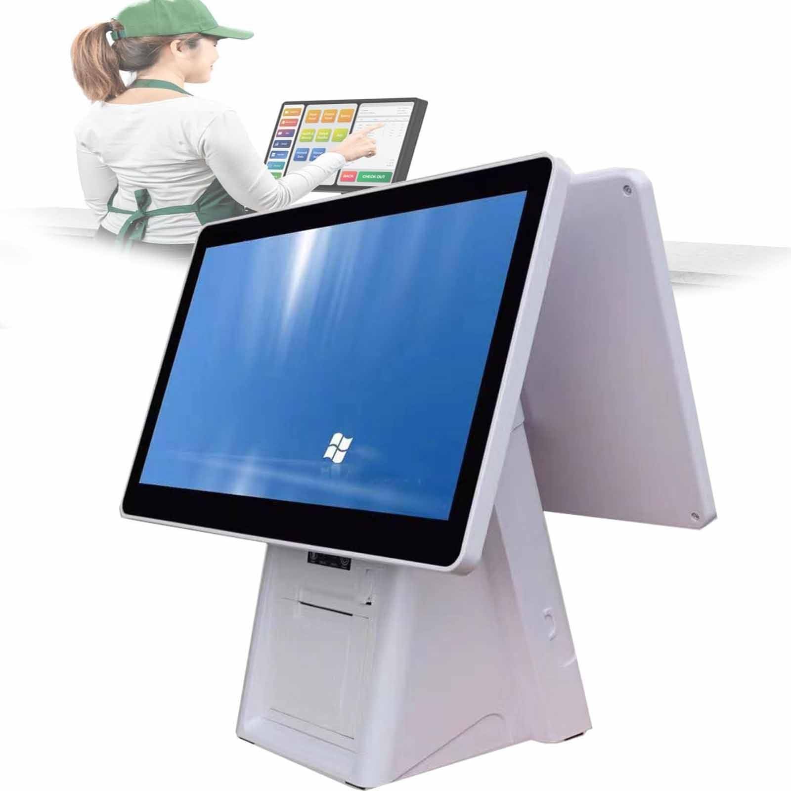 PixCy Caja Registradora Comercial,Caja Registradora Electrónica Pantalla LED,con Impresora Térmica,para Comercios Minoristas Y Restaurantes