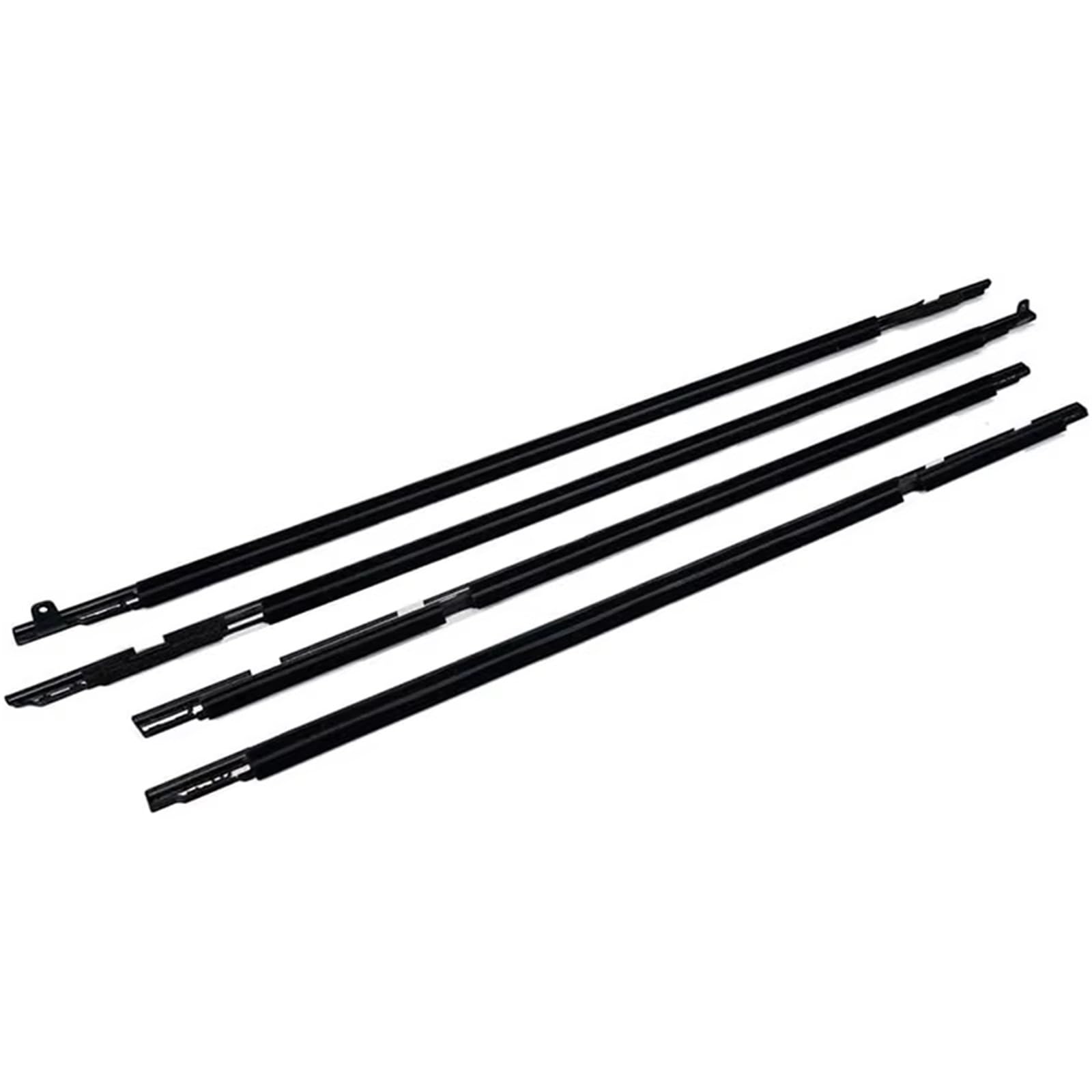 Hmnmxq One Color Rubber Sealing Strip For Toyota For Prius 2004-2009 Weatherstrip Seal Side Door Glass Rubber Belt Waterproof Black 75710-47010 4Piece Window Moulding Trim Car Door Seal Strip
