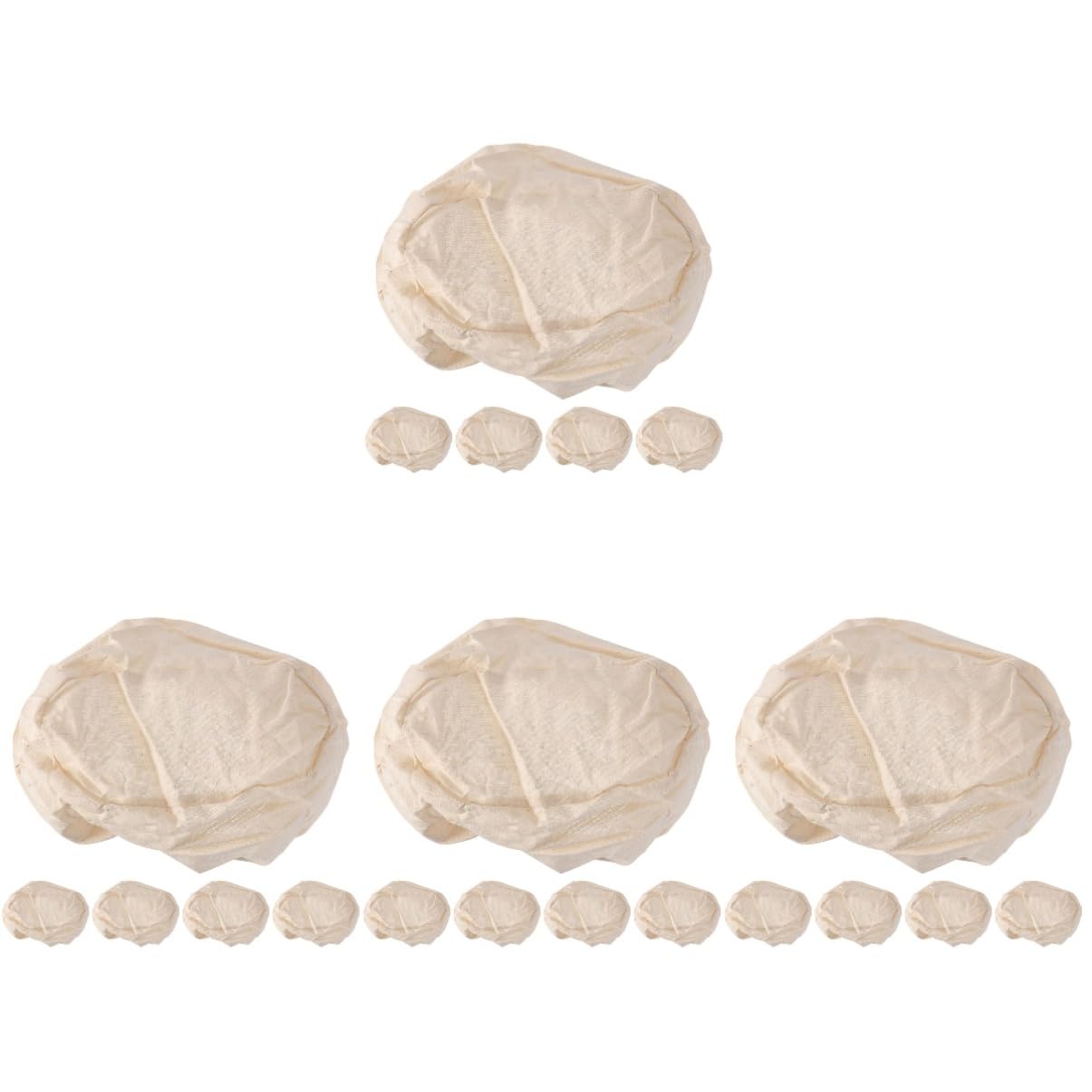 Amosfun Juego De 20 Cestas Para Prueba De Pan Cestas Para Utensilios De Cocina Cubierta Para Cesta De Pan Revestimiento Para Hacer Repostería Dispositivo Para Hornear Revestimiento