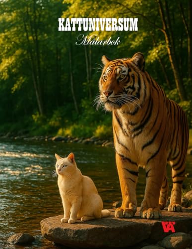 Kattuniversum. Malarbok foer barn, tonaringar och vuxna.: Kattuniversum aer en malarbok fylld med fantasifulla illustrationer av