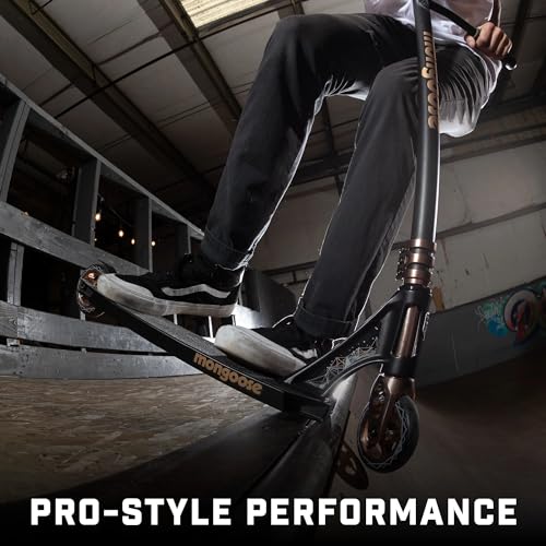 image for Mongoose Rise 110 Expert Freestyle Stunt Trick Scooter, Lightweight Al