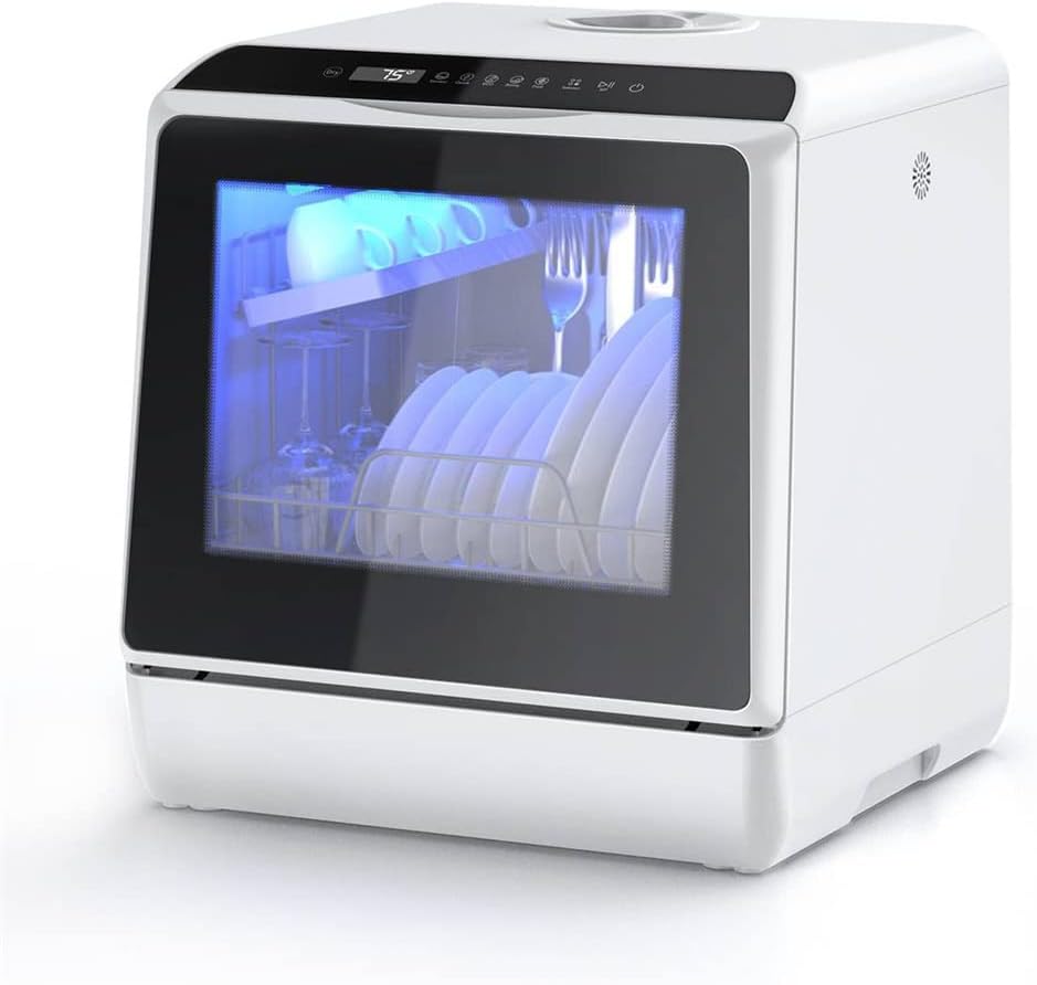 Smart Portable Countertop Dishwasher with APP Control Small Table Kitchen Washing Machine