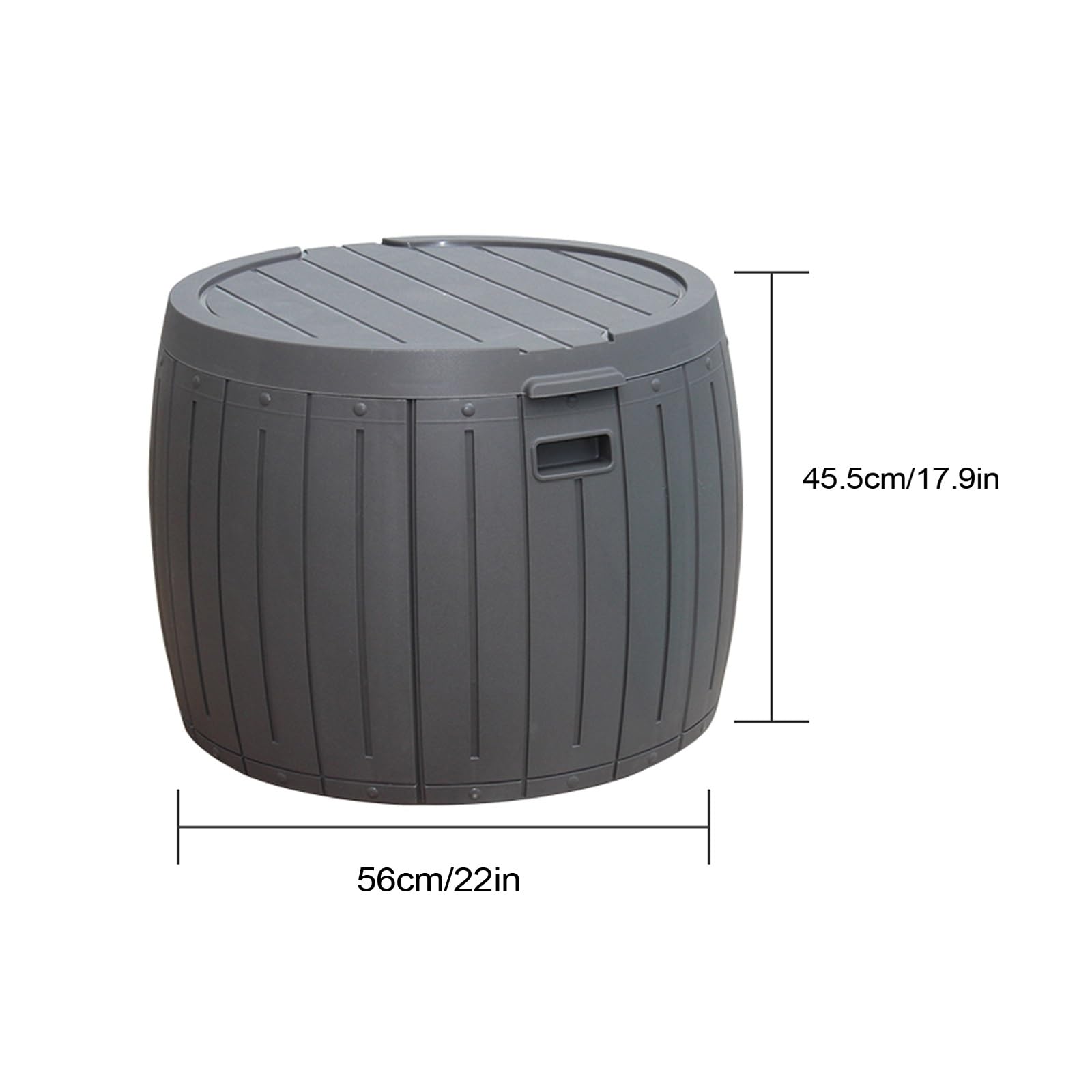 Scatola portaoggetti da esterno, scatole portaoggetti in resina impermeabili, contenitori portaoggetti in plastica con serratura e coperchio, for giardino, piscina, balcone, cortile