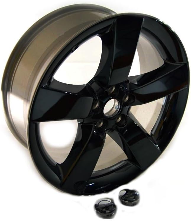 Mopar 82212396AB 20" 5-Spoke Clad Wheel W/Black/Chrome Finish