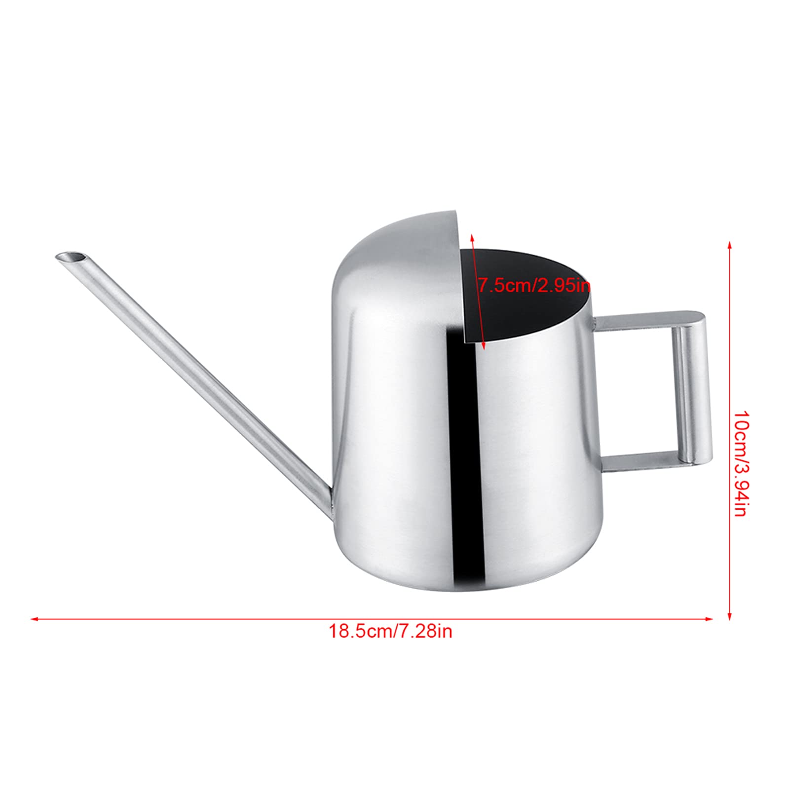 Annaffiatoio In Acciaio Inossidabile Spazzolato Spesso Con Beccuccio Lungo Mini Vaso Per Annaffiare Bonsai Fiori E Piante In Giardino Casa Ufficio Patio 300 Ml Nero 91948901