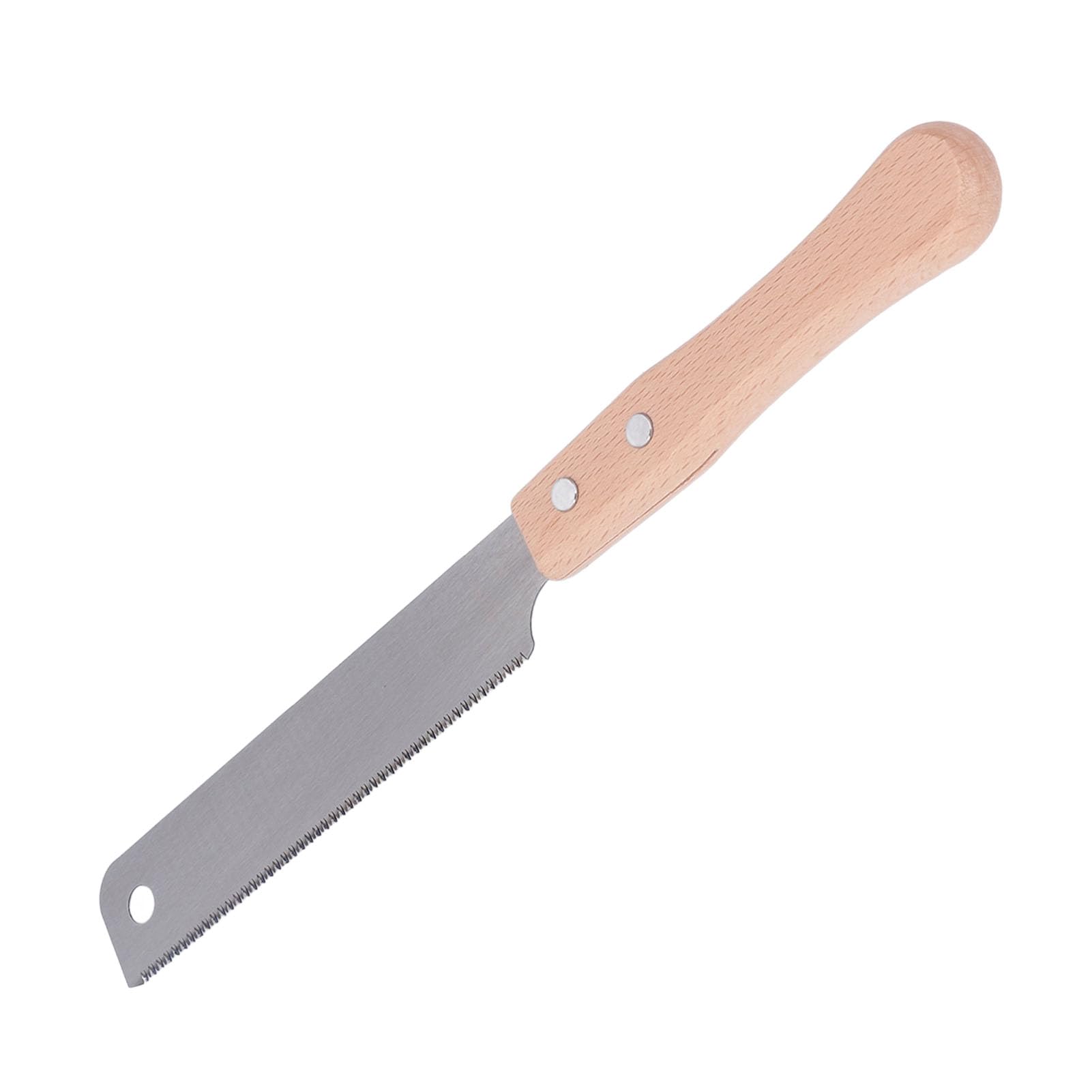 Sierra de una cara SK5, hoja de acero, mango de madera, herramienta de sierra manual de 17 dientes para corte de carpintería