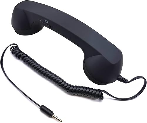 Miniatura 3 de 0.138 in Vintage Retro Teléfono Teléfono Teléfono Celular Receptor Micrófono Altavoz para iPhone iPad Teléfonos Móviles Teléfono Móvil Smartphone