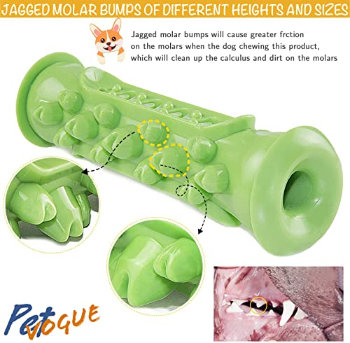 Image of PetVogue Dog Toothbrush Toy, Chew Toy for Small Medium Dogs, Teeth Cleaning Dental Care Natural Rubber Tough Durable, Dog Chew Toys, Toys for Small Medium and Large Dogs