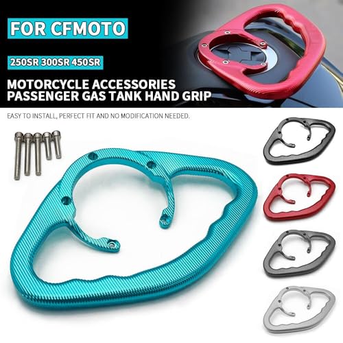 Barra de agarre CFMOTO 250SR 300SR 450SR en aluminio CNC azul 2