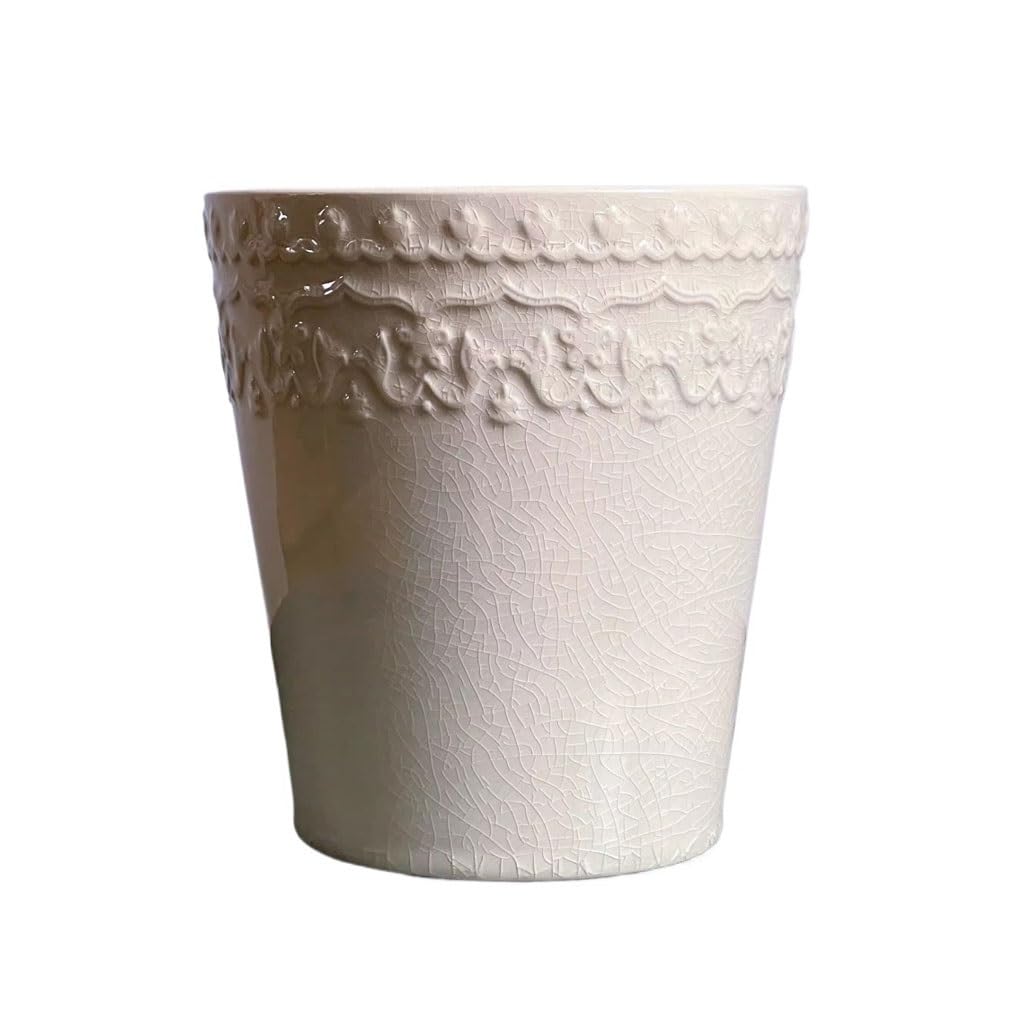 Gelasige A Flower Pots Nordic Simple Large Ceramic Flower Pot Creative Personality Home Green Plant Orchid Succulent Potted Ornaments Outdoor Flower Pots(A)