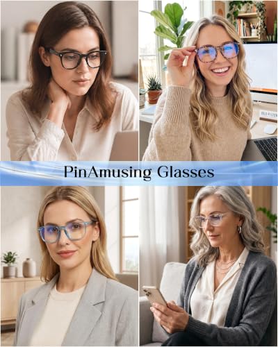 Image of 4 Pack Blue Light Glasses for Women Men, UV Protection Blue Light Blocking Computer Glasses - Lightweight
