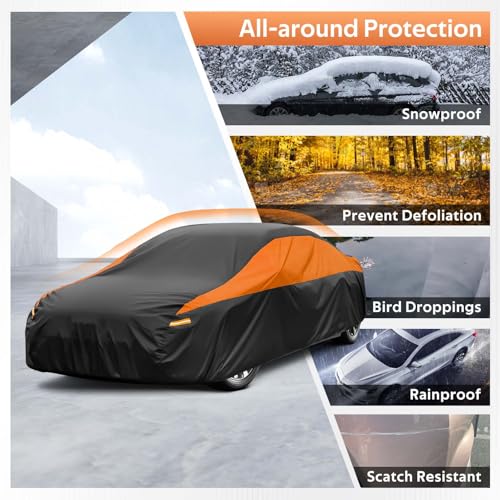 Image of GUNHYI Lexus Car Cover Custom Fit Lexus NX NX200 NX300 NX350 NX400 NX450 Waterproof All Weather for Automobiles, Lightweight Full Exterior Cover Outdoor Sun UV Rain Dust Snow Wind Protection.