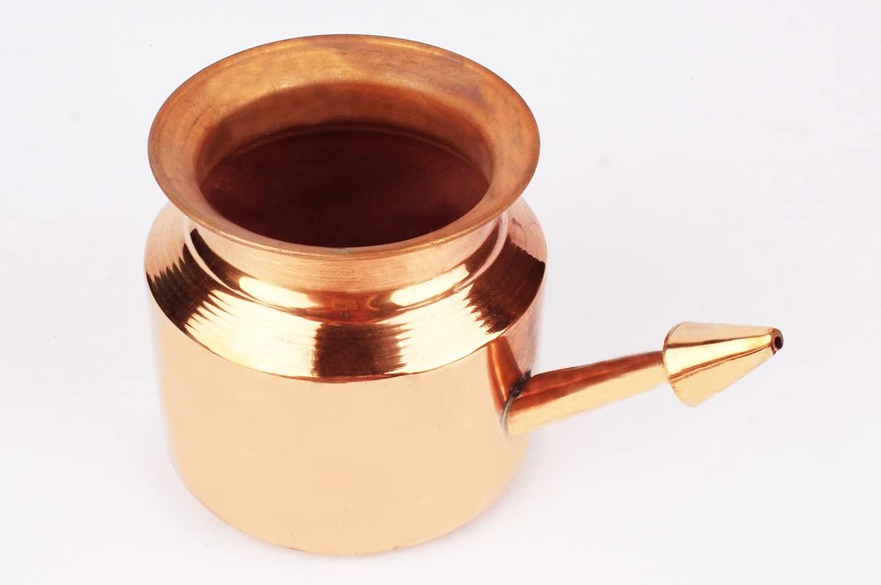 Ayurvedic Jala Neti Pot – Pure Copper Medium Size for Daily Nose Wash-image-20