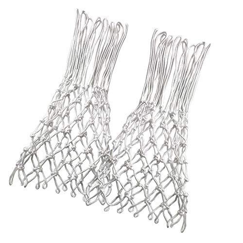 Dourr Professionelles Basketballnetz Weiß 2er-Pack