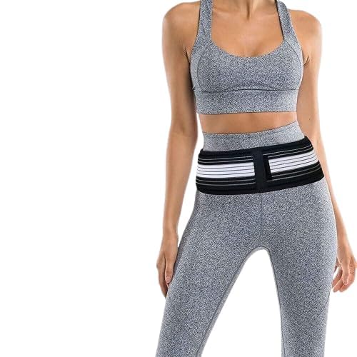 Physicure SI Joint Hip Belt - Lower Back Support Brace for Men and Women - Hip Braces for Hip Pain - Pelvic Support Belt - Trochanter Belt (M)
