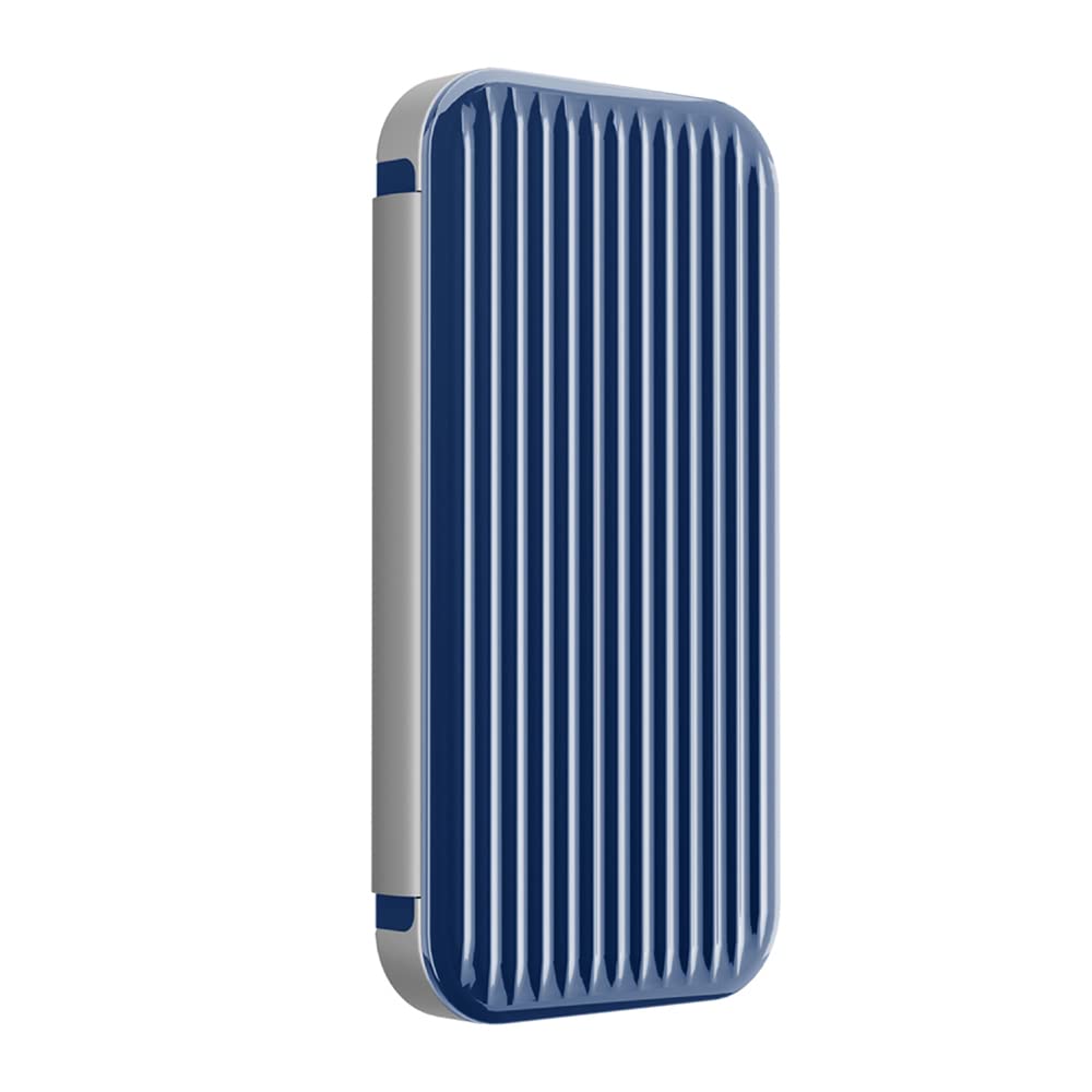 Premium Style iPhone14Pro 用 ハイブリッドフリップケース [ブルー] PG-22QHF03BL