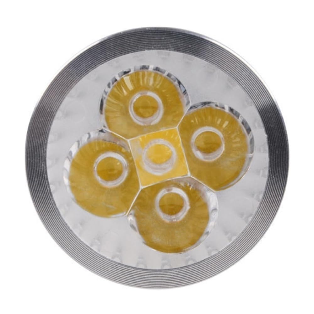 Fengyan Bombillas Domésticas 50 pcs AC85V-265V 5W 5x1W GU10 LED Bombilla de Techo de luz de Punto Caliente Fresco día lámparas Blancas (Talla : Cool White)