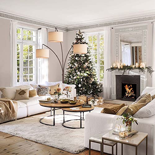 Partphoner Arc Floor Lamps For Living Room, Modern Tall Standing Lamps, Multi-Arm Trilage Arched For Bedroom Lounge Home Office, Oil Rubbed Bronze #TOP2