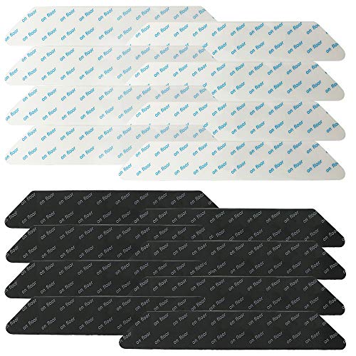 FineGood - Juego de 16 pinzas para alfombras, antideslizantes, antideslizantes, lavables y renovables, almohadillas antideslizantes para suelos de madera dura para interiores