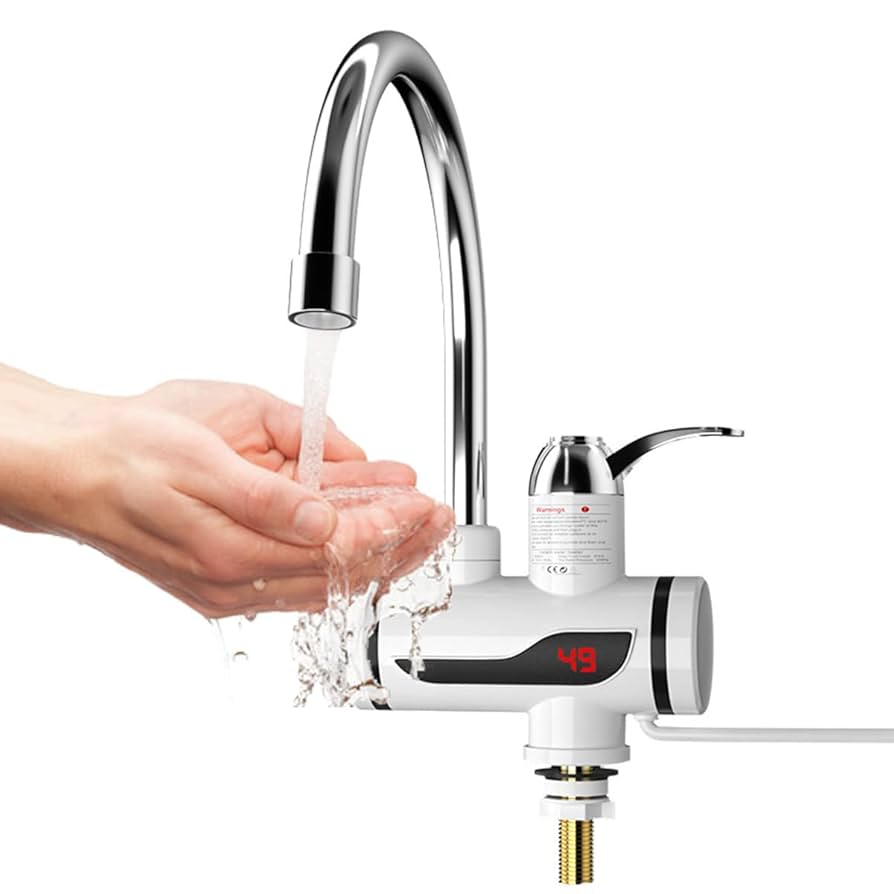 Amazon.co.jp: 電気温水蛇口、瞬間湯沸かし器、3秒速熱蛇口 電気