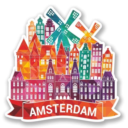 Amsterdam Round Metal 0.75" Lapel Pin Hat Shirt Pin Tie Tack Pinback3