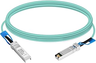 Macroreer 10G SFP+ AOC Active Optical Cable 20m 10GbE SFP+ Fiber Optic Network Assembliess SFP-10G-AOC20M for Cisco Switch