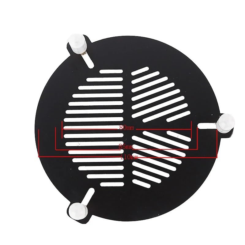Máscara de enfoque Bahtinov para telescopio de aluminio ajustable 60-80mm 2