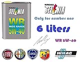  6 litros de aceite motor Selenia WR 5W-40 específico de marcas FIAT-ALFA-Lanza