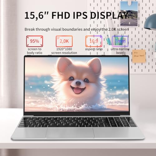 Gaming Laptop 15.6" FHD,Intel N95 Turbo Boost 3.4GHz,16GB DDR4 + 512GB SSD,RGB Backlit Keyboard & Fingerprint Unlock,Windows 11 Pro Laptop Computer for Immersive Performance - Image 4