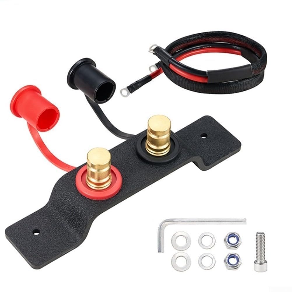 Câble de démarrage 4AWG de 127 cm avec bornes en cuivre pur et support isolé en PVC pour véhicules lourds