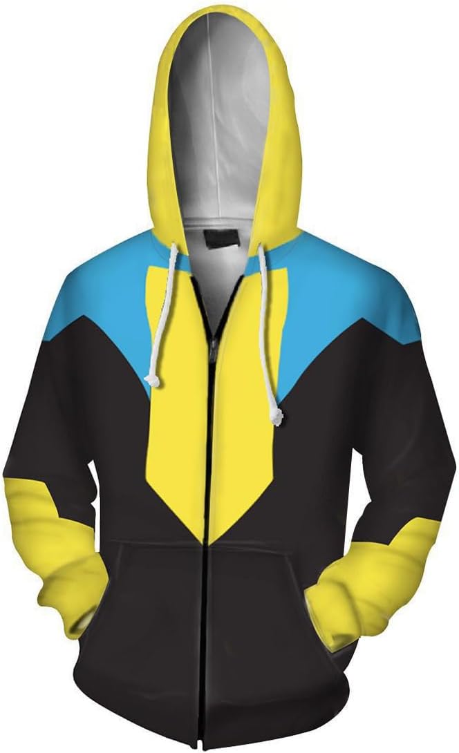 Adult Anime Cosplay Costume Novelty 3D Printed Hoodie Hero Cosplay Pullover Hoodie