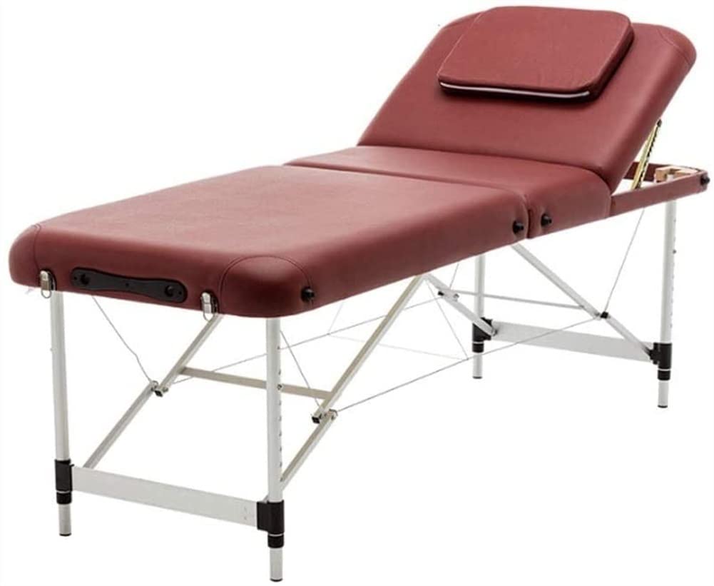 Lettino da Massaggio Portatile, Lettino da Massaggio, Lettino per Ciglia, Lettino Spa, Letto Pieghevole, Altezza Regolabile, Facile da Montare, Adatto per Terapia, Tatuaggi(Monocolore-70CM
