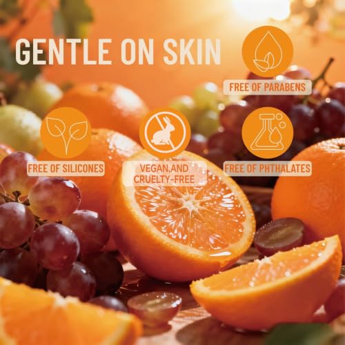 Image of Orange & Grape Body Spray for Women, Paraben & Phthalate Free, Vegan & Cruelty-Free Gentle Fragrance Mist, Quick Dry Non-Greasy Scent Spray, 3.38 fl oz