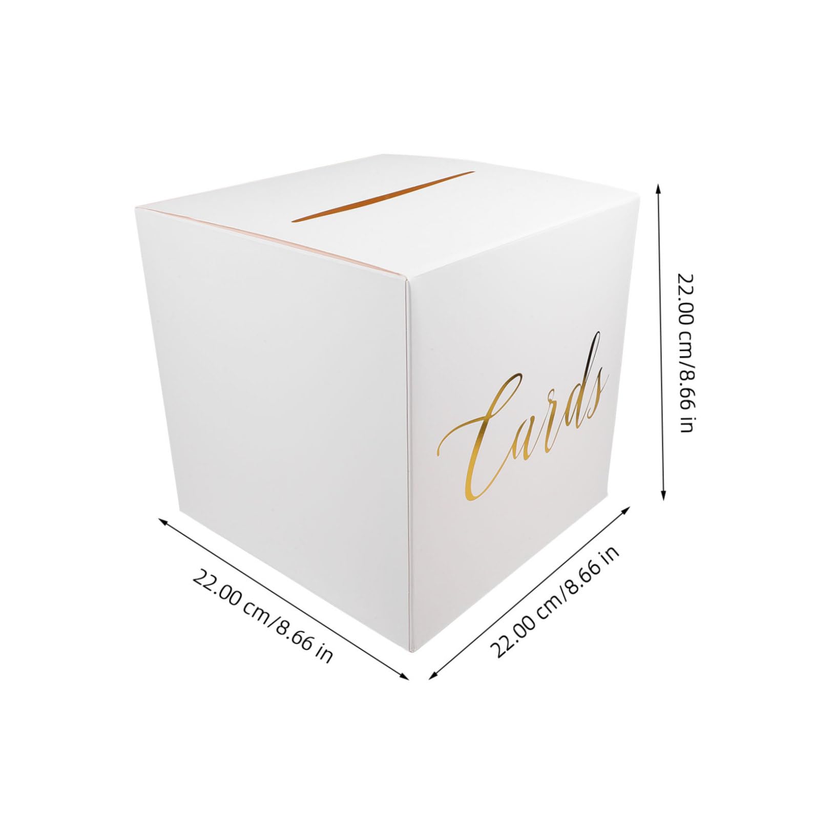 Ciieeo Gold Wedding Card Box Set of 1 Elegant Keepsake Box for Reception Decorations