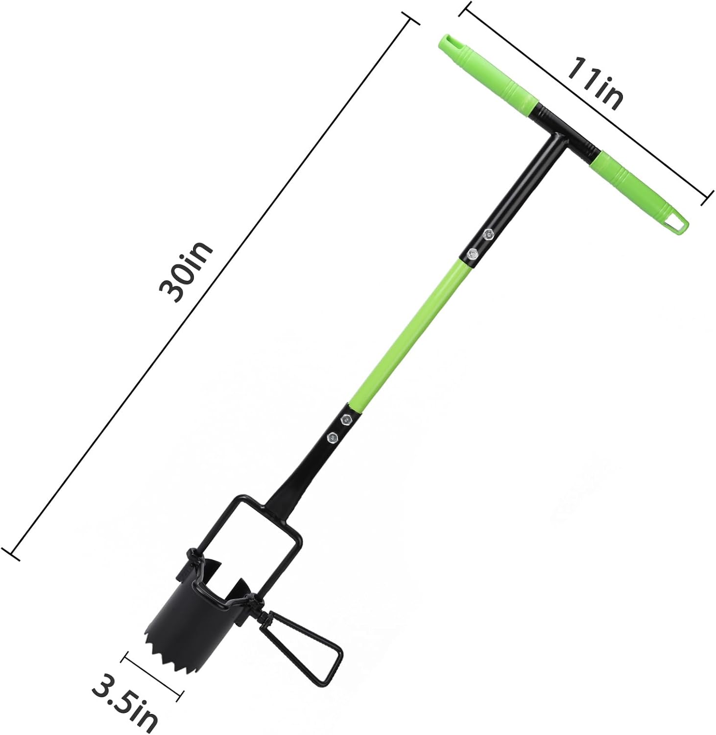 Luvian]穴掘り機 マルチ穴あけ器 5in1多機能ガーデニングツール 立った