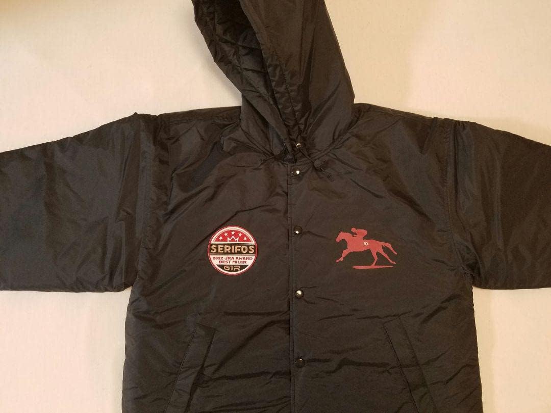 引退【競馬出資者限定品】セリフォス Mサイズ ベンチコート マイルCS