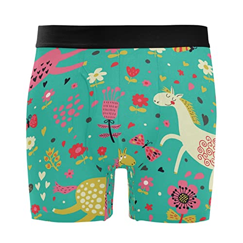 Bóxer para hombre de caballo Vnurnrn calzoncillos elásticos pack de 2 ropa interior