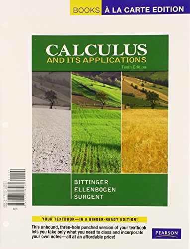 Calculus With Applications + MyMathLab Student Access Kit: Books a La Carte Edition