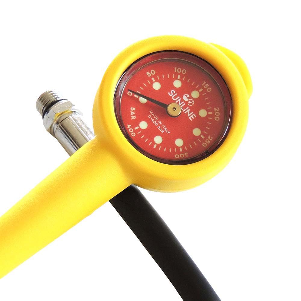 Comprobador flexible presión DOT Tecnomar en jaune résistant pour la plongée
