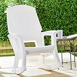 Rockaway Heavy Duty All Weather Rocking Chair, White, 2 Pack - Image 2