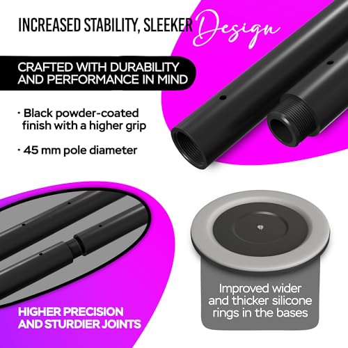 image for ILOGICASE Spinning Dancing Pole for Home | Portable and Heavy Duty 45m