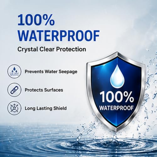 Image of Bellox 1KG Transparent Waterproof Glue with Brush for Roof Leakage, Crack Seal Water Leakage Solution Indoor Outdoor, Roof Leakage, Leakage Solution, for Pipe, Wall, Tiles