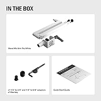 Vista 8 de Elgato Wave Mic Arm Pro White - 360° Rotatable Low Profile Gas Spring Microphone Arm, Works Mics/Shure SM7B/HyperX QuadCast/Rode/Blue Yeti & More